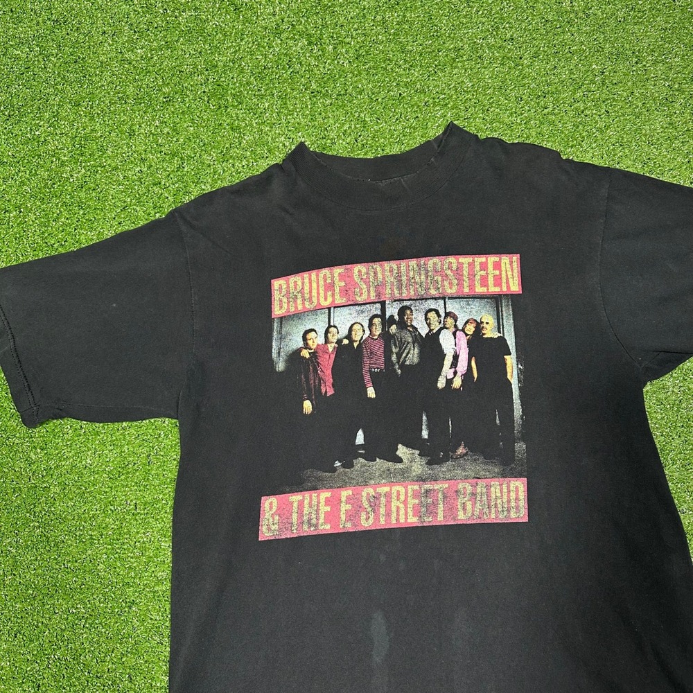 Vintage Bruce Springsteen E Street‎ Band 1999 Tour T-Shirt Mens Black Rock Tee